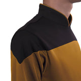 Star Trek Yellow Jumpsuit Unisex Adult Cosplay Costume Halloween Uniform - bfjcosplayer