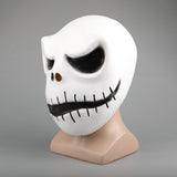 Movie The Nightmare Before Christmas Jack Skellington Cosplay Face Masks Pumpkin King Full Head White Latex Props Halloween Gift - bfjcosplayer