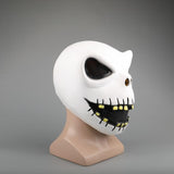 Movie The Nightmare Before Christmas Jack Skellington Cosplay Face Masks Pumpkin King Full Head White Latex Props Halloween Gift - bfjcosplayer