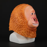 Animal Masks Latex Animal Themed Costumes Monkey Orangutan Mask Cosplay Prop Halloween Accessories Men Women Face Mask Full Head - bfjcosplayer