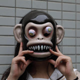 Animal Masks Animal Themed Costumes Monkey Orangutan Mask Cosplay Prop Halloween Accessories Men Women Face Mask Full Head - bfjcosplayer