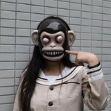 Animal Masks Animal Themed Costumes Monkey Orangutan Mask Cosplay Prop Halloween Accessories Men Women Face Mask Full Head - bfjcosplayer