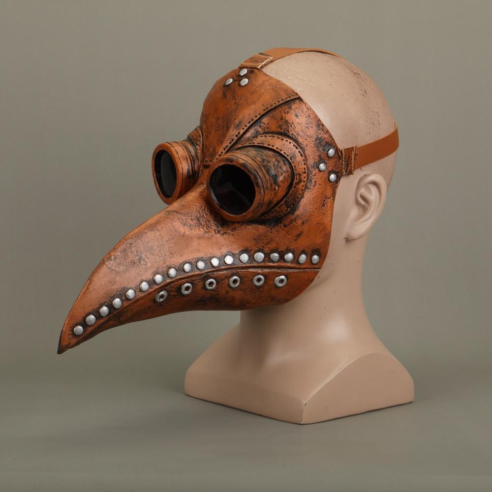 Steampunk Plague Doctor Mask Latex Bird Beak Doctor Mask Long Nose Masks Cosplay Costume Funny Face Wear Halloween Party New - bfjcosplayer