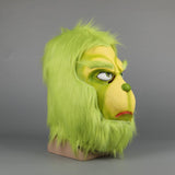 New Sale Grinch Mask Men Women Green Latex Party Cosplay Mask With Further Helmet Headgear Halloween Christmas Accessory - bfjcosplayer