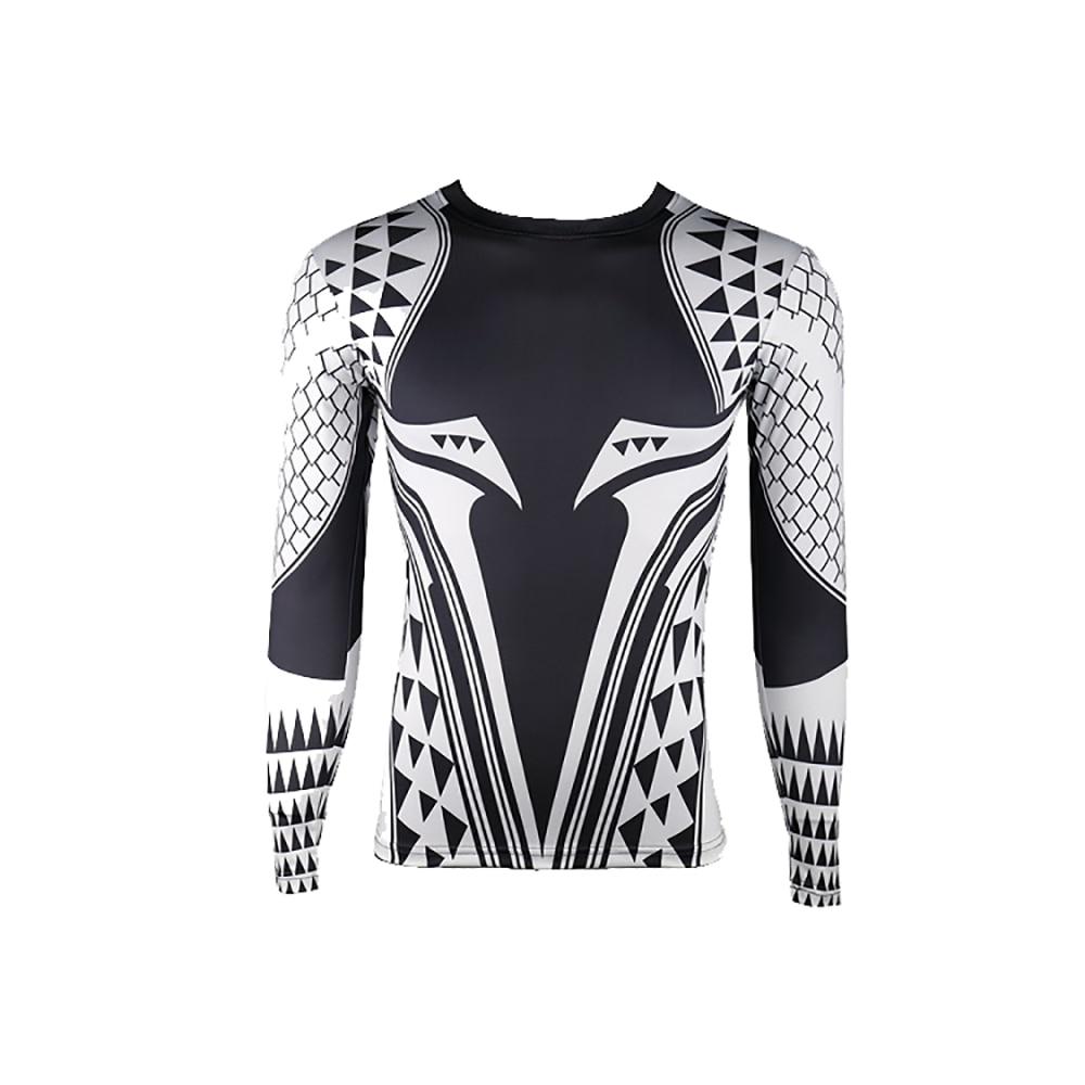 Aquaman Compression Shirt Man 3D Printed T shirts Men 2018 Newest Comics Cosplay Costume Long Sleeve Tops For Male Fitness Cloth - bfjcosplayer