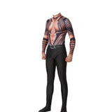 Marvel Aquaman Cosplay Halloween Costume Zentai 3D Print Arthur Curry Orin Superhero Bodysuit Suit Jumpsuits Cloak - bfjcosplayer