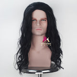 Movie Justice League Aquaman Wig Aquaman Role Play Hair Comic Cosplay Jason Momoa Wig Carnival Brown Hair for Men Adult Cosplay - bfjcosplayer