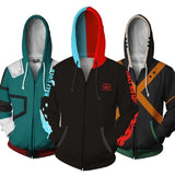 Anime Boku No My Hero Academia Cosplay Costumes Hoodies H Sweatshirts Bakugou Todoroki Shoto Spring Jacket Coat