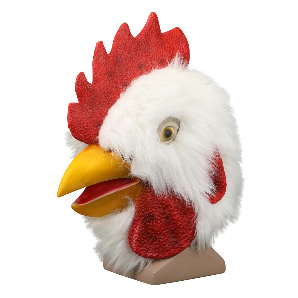 Over Head Mask Halloween Masquerade Fancy Dress Farm Animal Mask Chicken Adult - bfjcosplayer