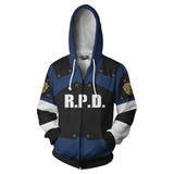 Cosplay Costume Residents RE Evils 2 Hoodies Halloween Cosplay Leon Scott Kennedy Jacket Sweater Zipper Clothing - bfjcosplayer