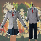 Anime Boku no Hero Academia Midoriya Izuku Bakugou Katsuki OCHACO URARAKA Cosplay Costume My Hero Academia School Uniform - bfjcosplayer