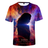 2019 Cosplay Costume X-Men: Dark Phoenix T-shirt Tops Men's Women's Jean Grey Shirts Tee for Adults Women Men Halloween Party - bfjcosplayer