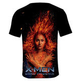 2019 Cosplay Costume X-Men: Dark Phoenix T-shirt Tops Men's Women's Jean Grey Shirts Tee for Adults Women Men Halloween Party - bfjcosplayer