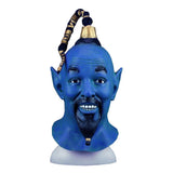 Cosplay 2019 Movie Aladdin and The Magic Lamp Mask Latex Blue Elf Halloween Mask Props - bfjcosplayer