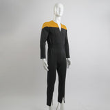 star trek Deep Space Nine Trek Commander Sisko Duty Uniform Jumpsuit Yellow Cosplay Costumes Halloween Party Prop