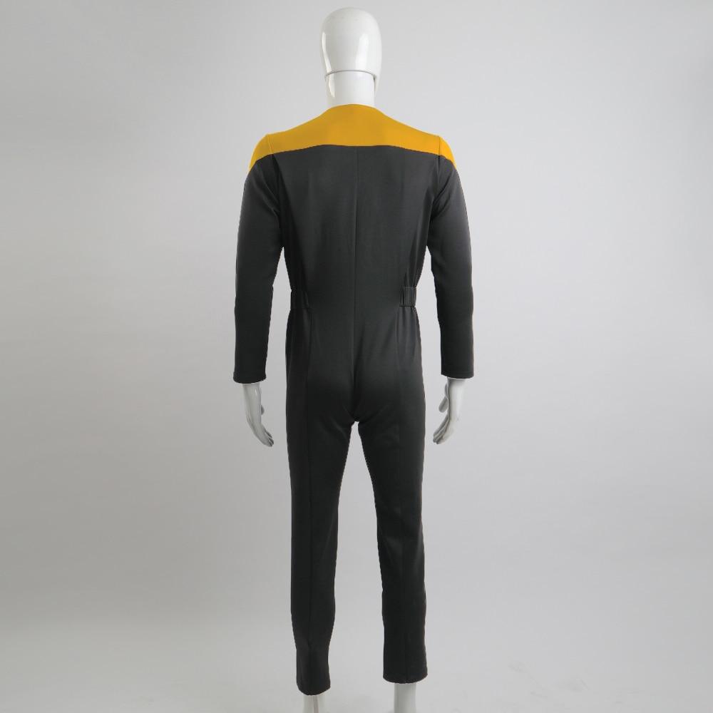star trek Deep Space Nine Trek Commander Sisko Duty Uniform Jumpsuit Yellow Cosplay Costumes Halloween Party Prop - bfjcosplayer