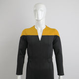 star trek Deep Space Nine Trek Commander Sisko Duty Uniform Jumpsuit Yellow Cosplay Costumes Halloween Party Prop - bfjcosplayer