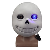 Game Undertale Masks Sans Mask Latex Led Light Full Head Adult Cosplay Mask Halloween Party Prop