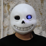 Game Undertale Masks Sans Mask Latex Led Light Full Head Adult Cosplay Mask Halloween Party Prop - bfjcosplayer