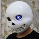 Game Undertale Masks Sans Mask Latex Led Light Full Head Adult Cosplay Mask Halloween Party Prop - bfjcosplayer