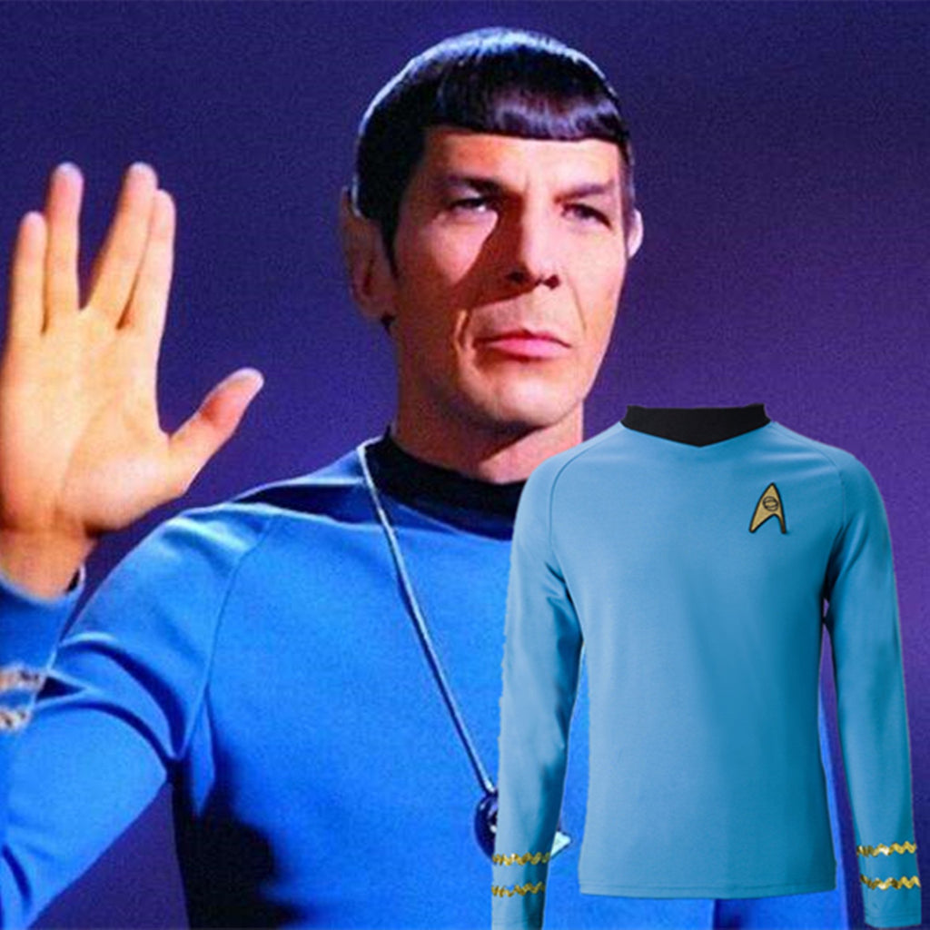 Cosplay Star Trek TOS The Original Series Kirk Shirt Uniform Costume Halloween Blue Costume - bfjcosplayer