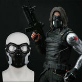 Captain America: Civil War Cosplay The WINTER SOLDIER Bucky Barnes Mask Blinkers Avengers Halloween Party Props - bfjcosplayer