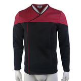 Star Trek Picard 3 Command Red Uniform Male Cosplay Starfleet Gold Blue Top Shirts Costumes